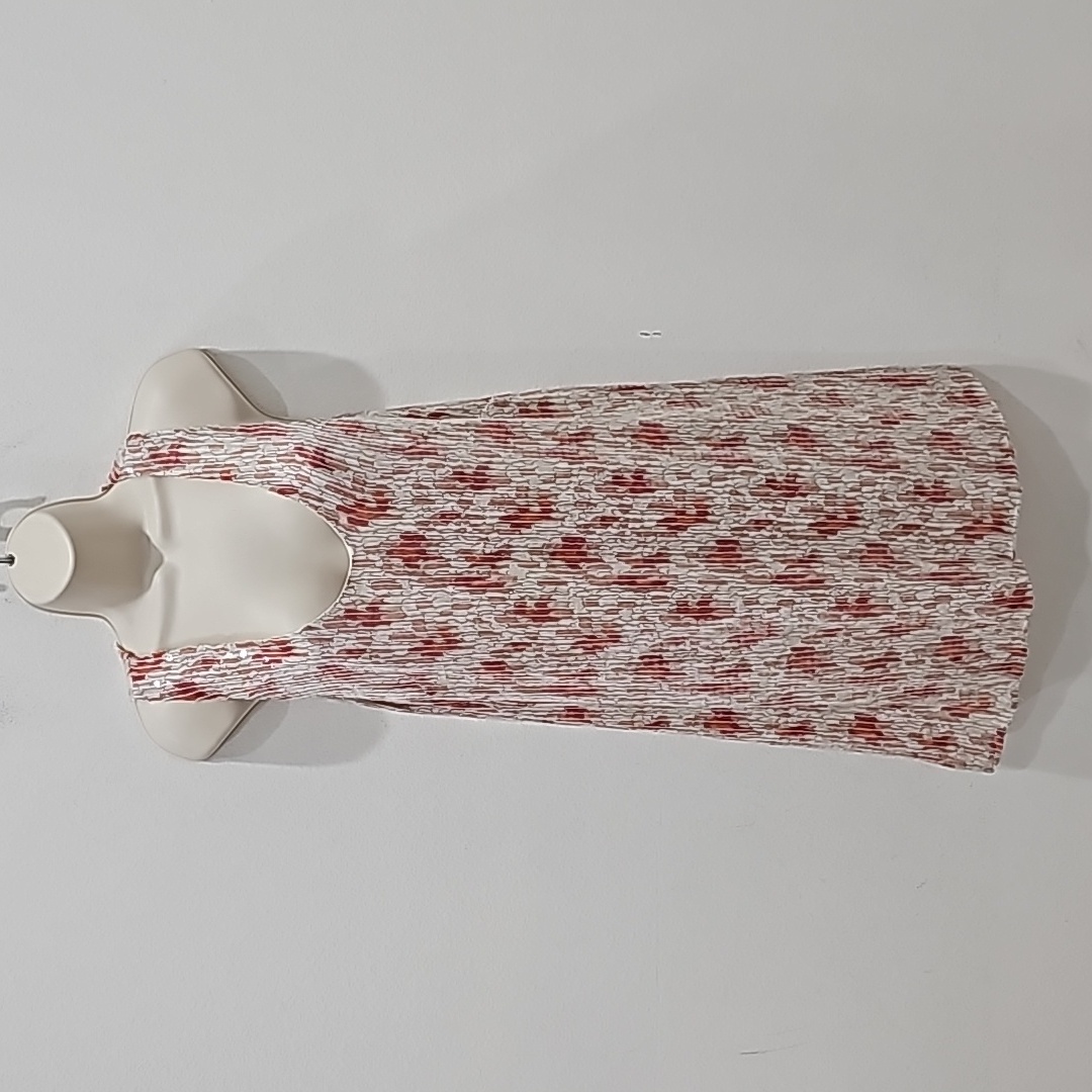 French Connection Sequin Dress Seelves Dress Size 8 Cocktail/Party Beige Orange
